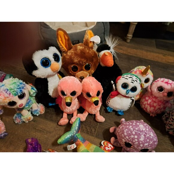 Stuffed animal, stuffie, TY Beanie Boos - KIPPER Brown Kangaroo 21 TOTAL - Picture 4 of 10